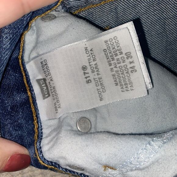 Levi's 517 Men's Boot Cut Jeans - 34 x 30 Cowboy Rancher Denim Skater Grunge - Picture 9 of 11